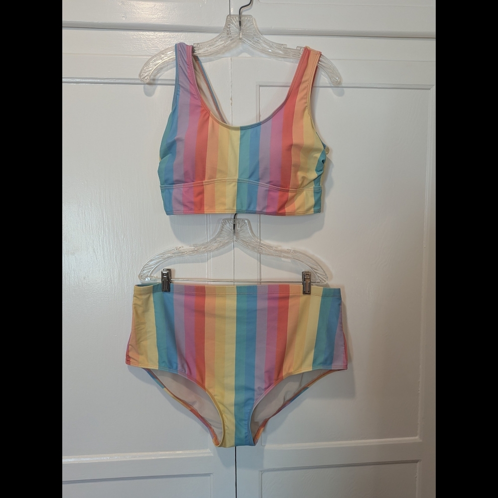 Torrid Multicolor Striped Top